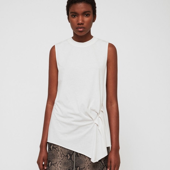 ALL SAINTS PLEATED DUMA TANK - NWT - Picture 1 of 11